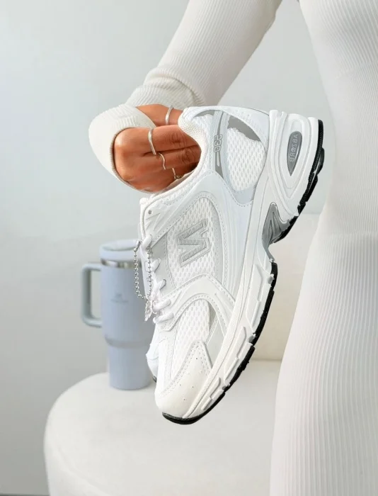 Zapatillas Nb 530 Retro Luxo Blanco Importadas