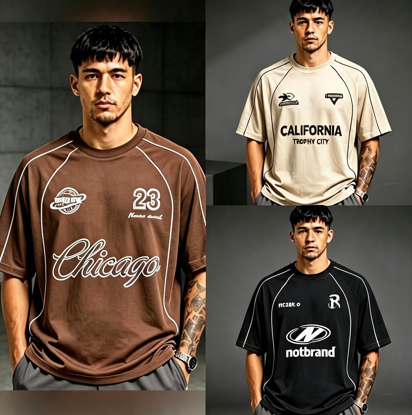 Remera Urbana con Líneas - Imagen 3