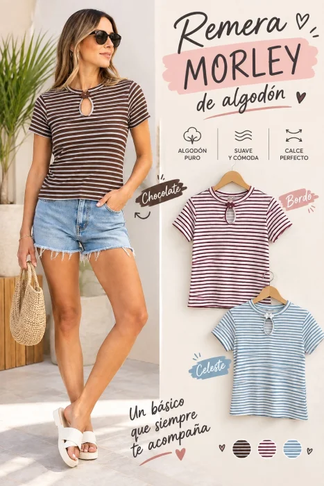 Remeras Rayadas de Morley y Algodón!!