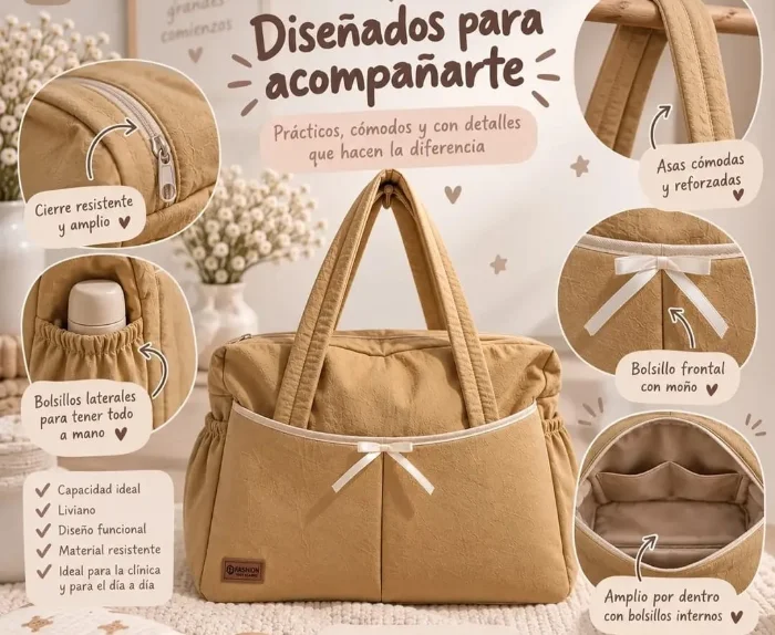 Bolso Maternal en Tusor