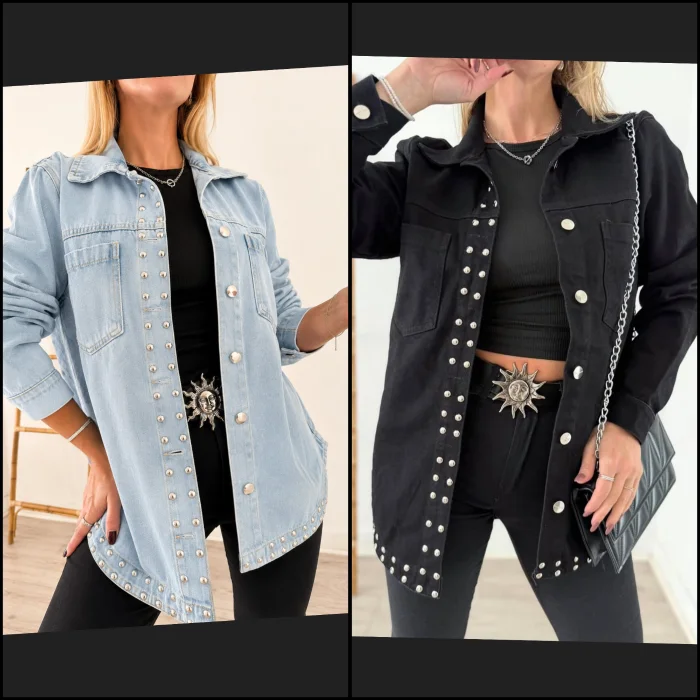 Camisaco Jeans Tachas