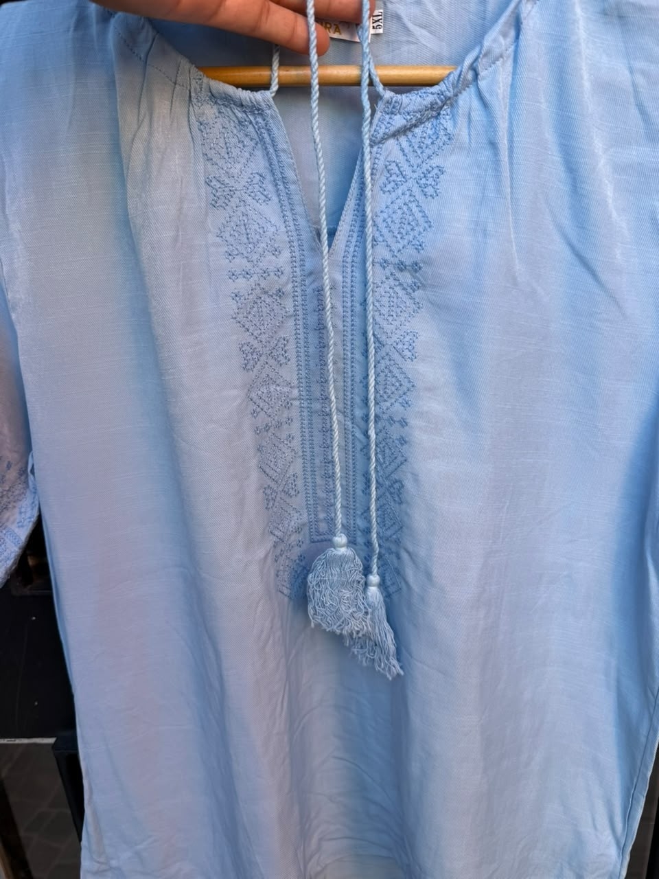 Blusa Bordado con Flecos - Imagen 7