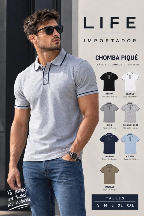 Chomba Piqué Diferenciada