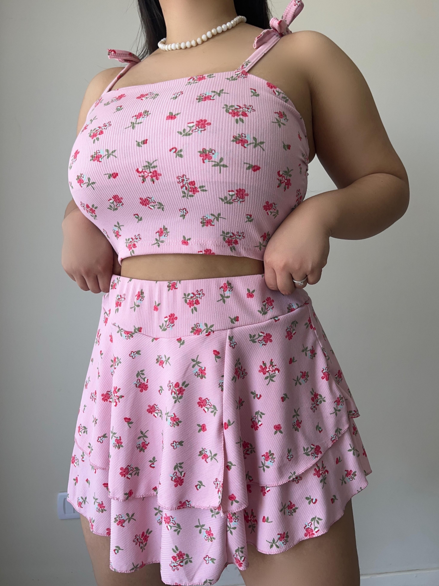 Conjunto 3 Piezas ,top,falda,shorts - Imagen 4