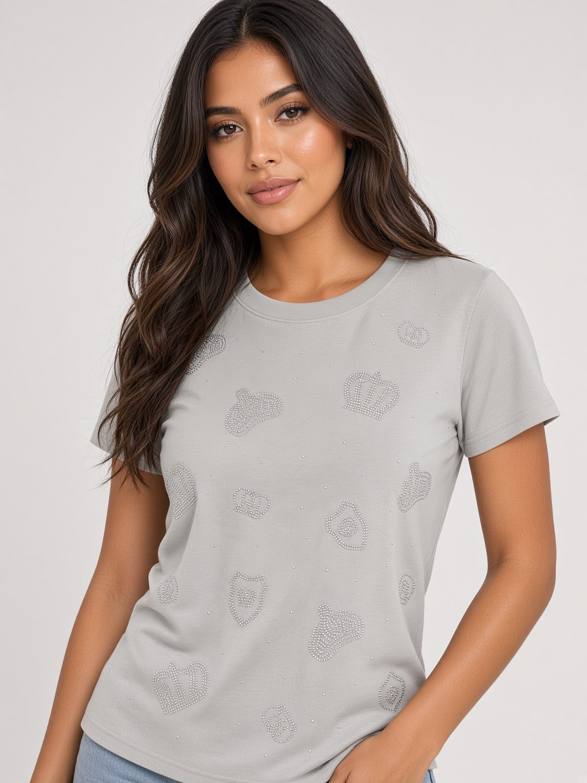 Remera con Brillo de Chicas Importado - Imagen 2