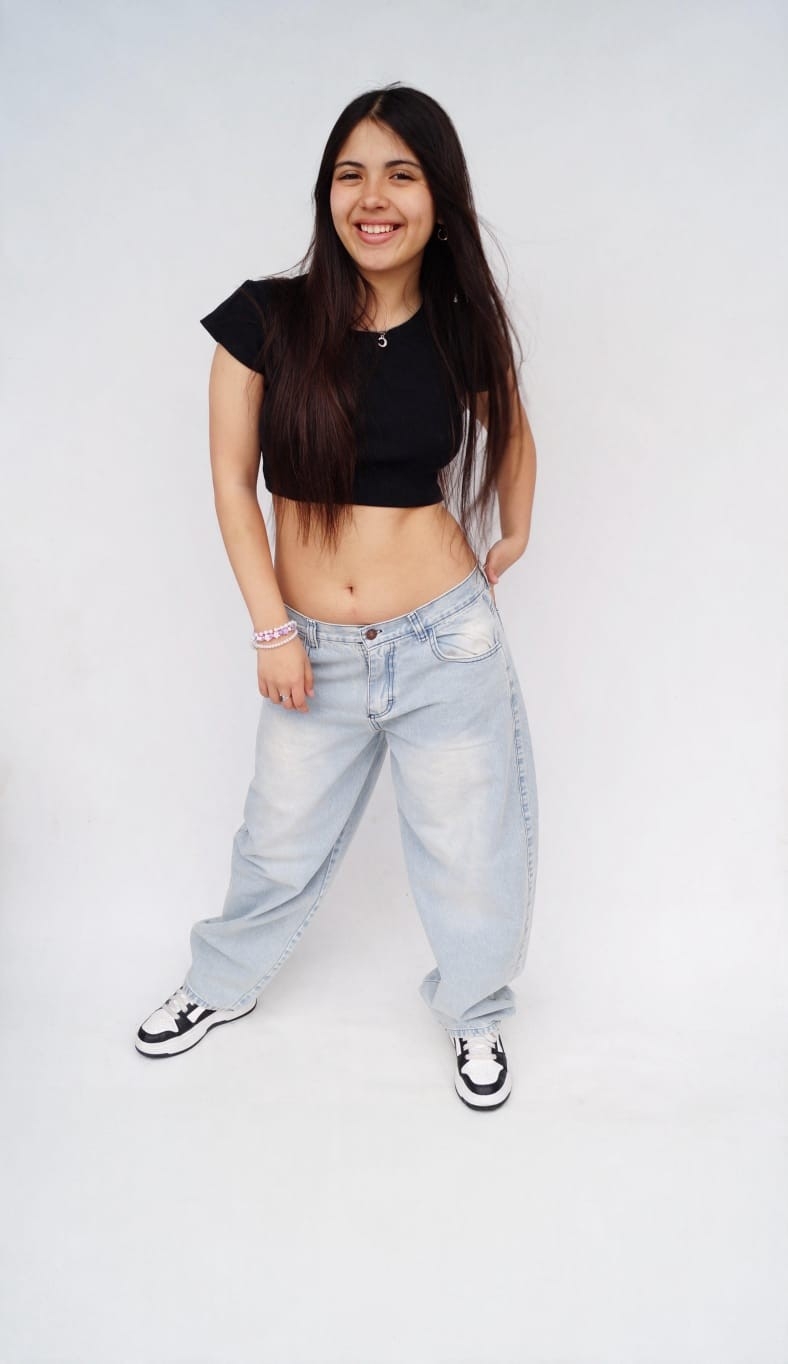 Baggy Celeste Óxido Teens - Imagen 5