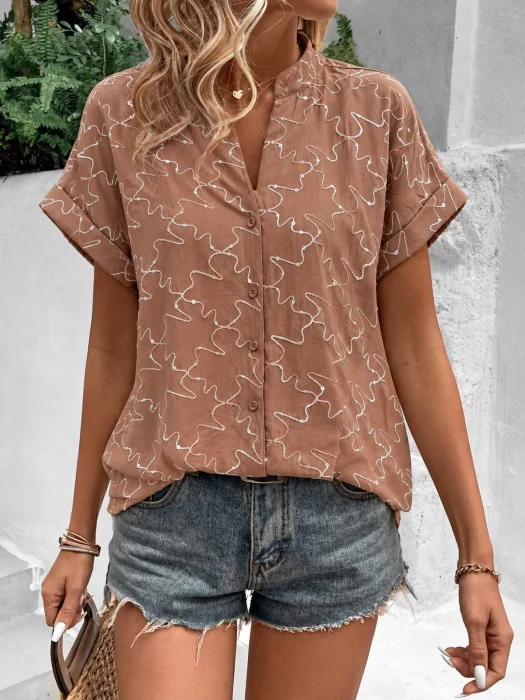 Blusa Escote V Camisero