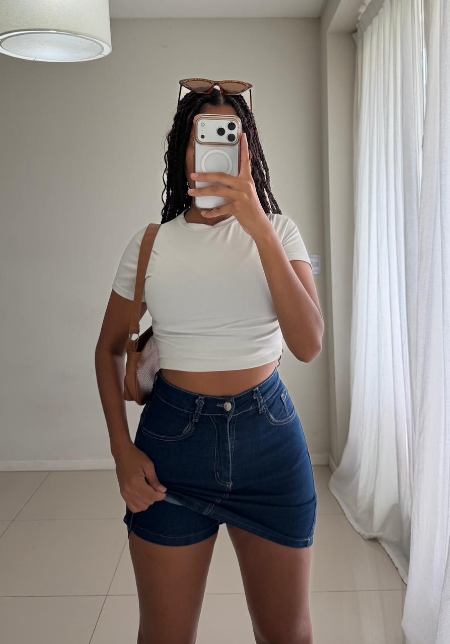 Short Pollera de Jean - Imagen 3