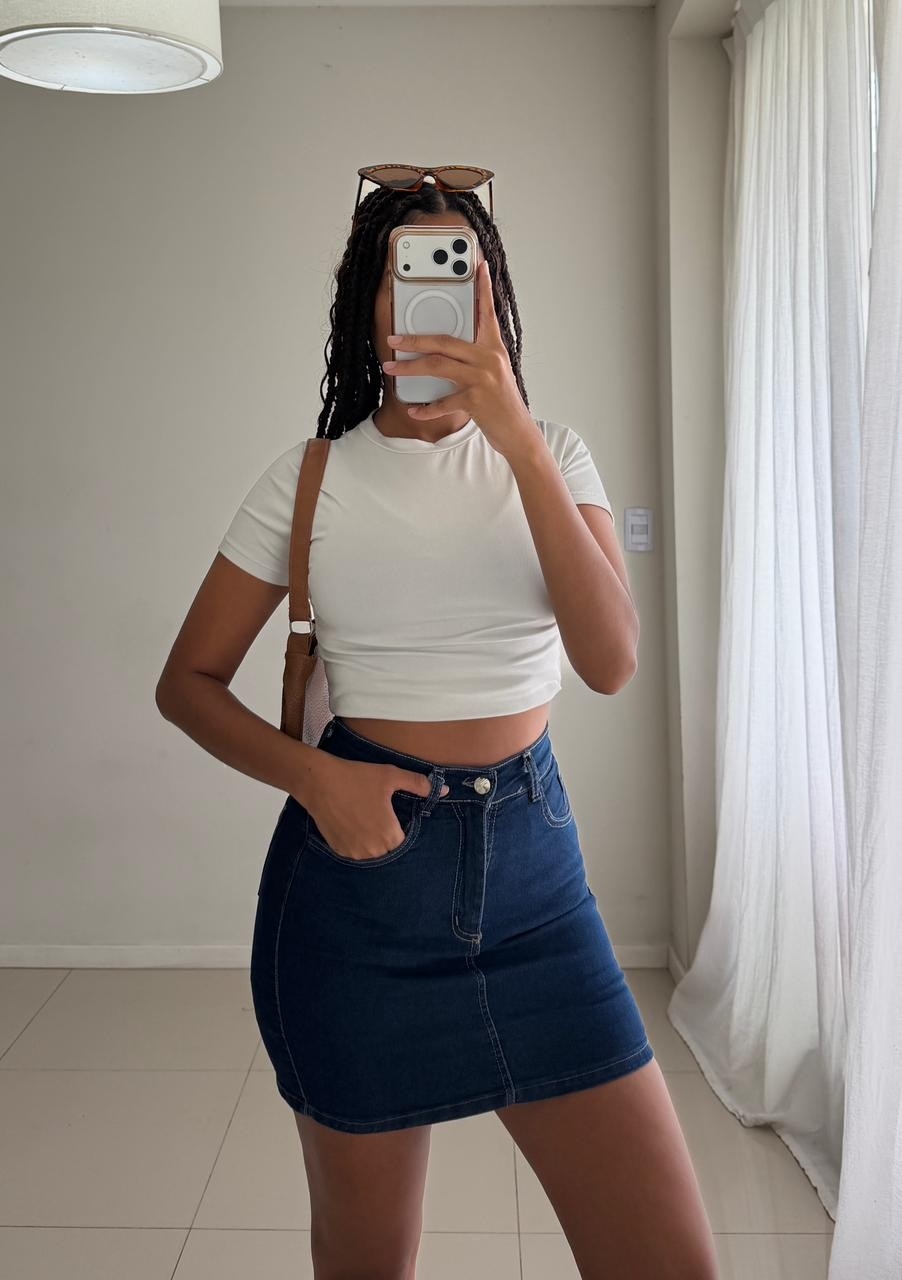 Short Pollera de Jean - Imagen 4