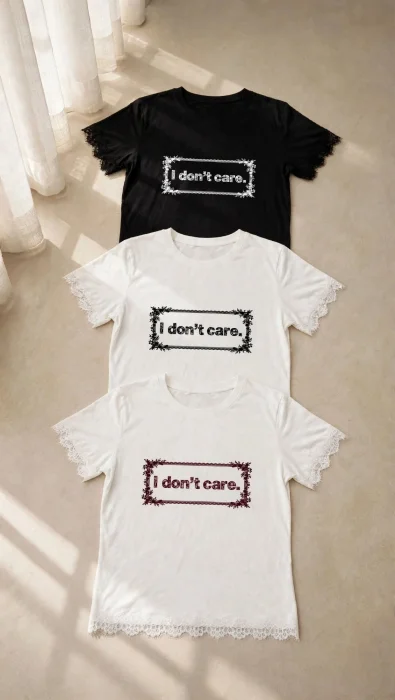 Remeras con Puntilla