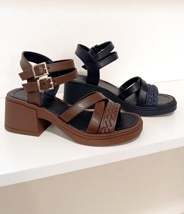 Sandalias Taco bajo de 6xm Urbanas