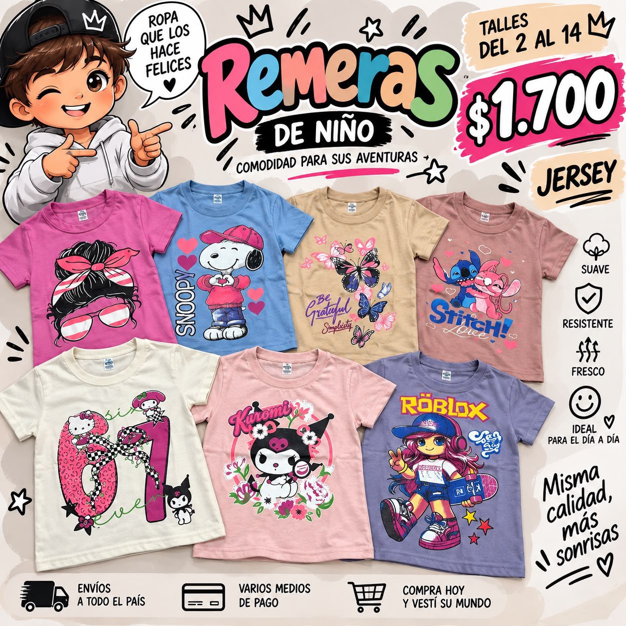 Remera de Nene y Nena - Imagen 2