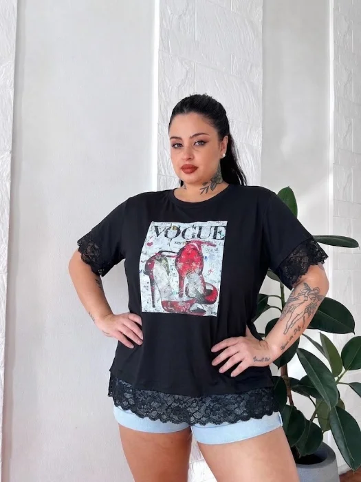 Remeras Especiales con Puntilla