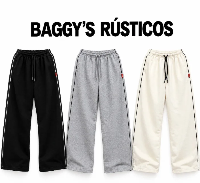 Rústico Pantalones Unisex