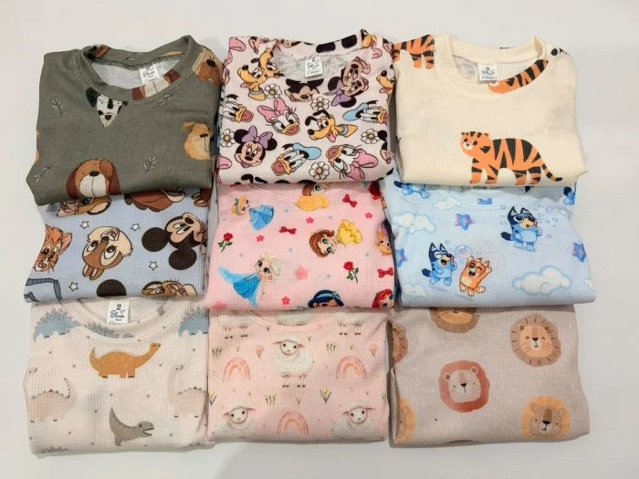 Conjunto Wafle Bebe Short Remera