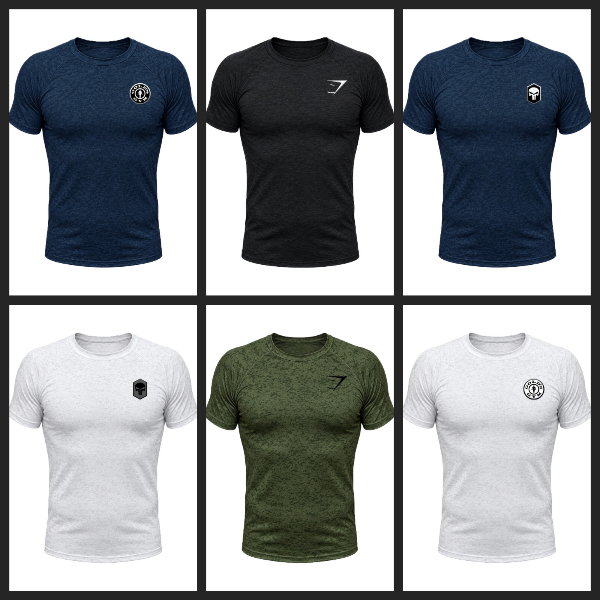Remeras de Compresión Tactical Gymshark Golds Gym Pubisher - Imagen 2
