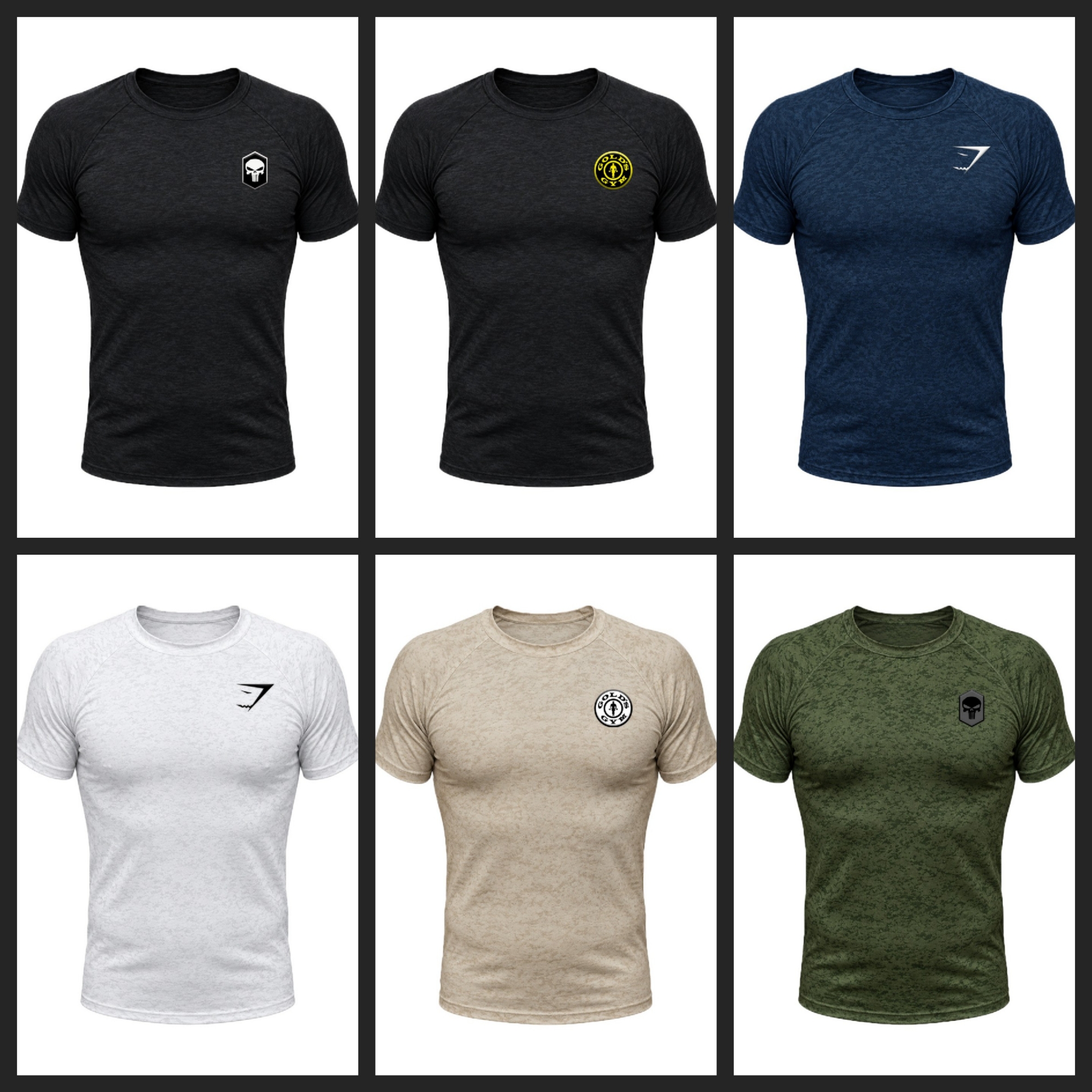 Remeras de Compresión Tactical Gymshark Golds Gym Pubisher - Imagen 3