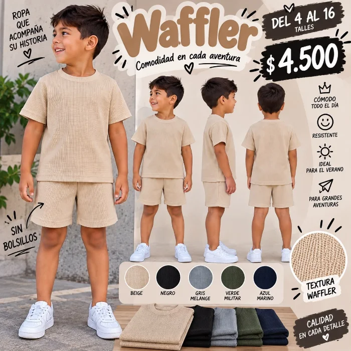 Conjunto Wafler del 4 al 16