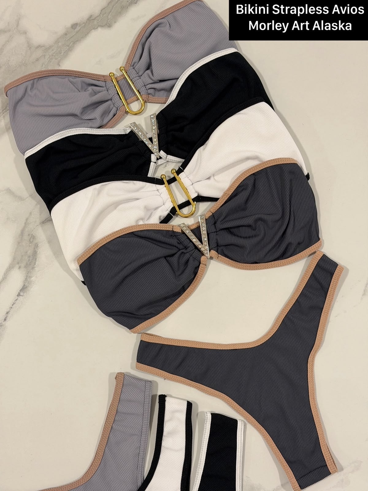 Art Alaska Bikini Strapless Morley Avíos - Imagen 2