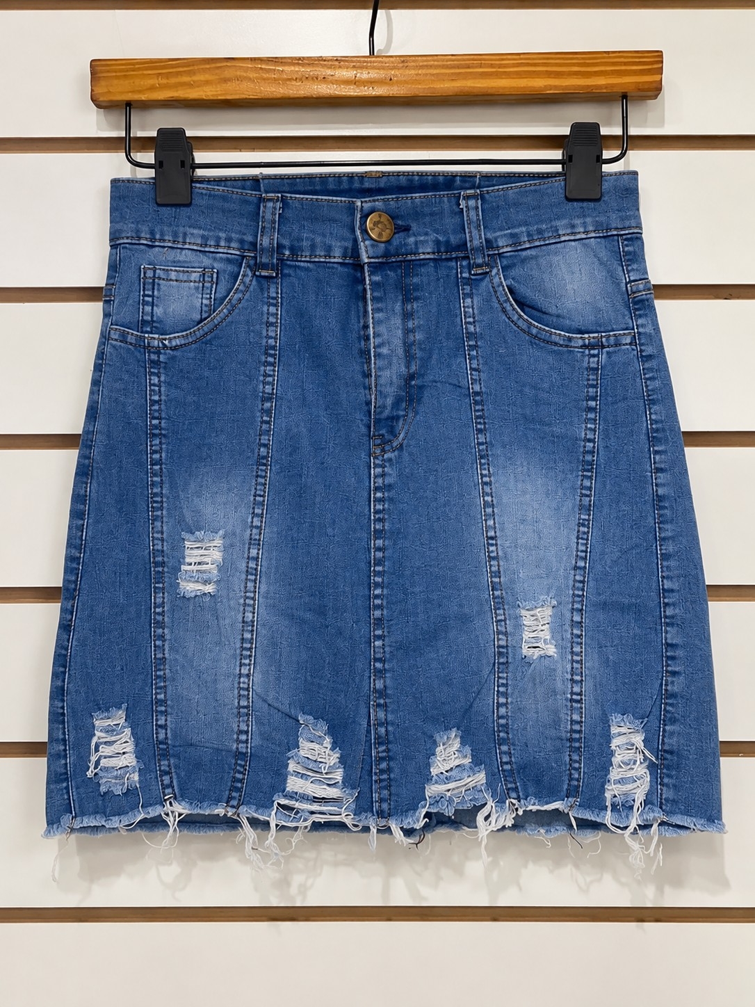 Pollera Jeans Elastizada - Imagen 2