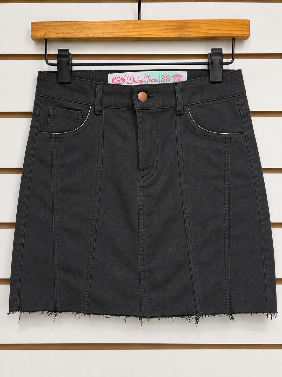 Pollera Gabardina Negra - Imagen 2