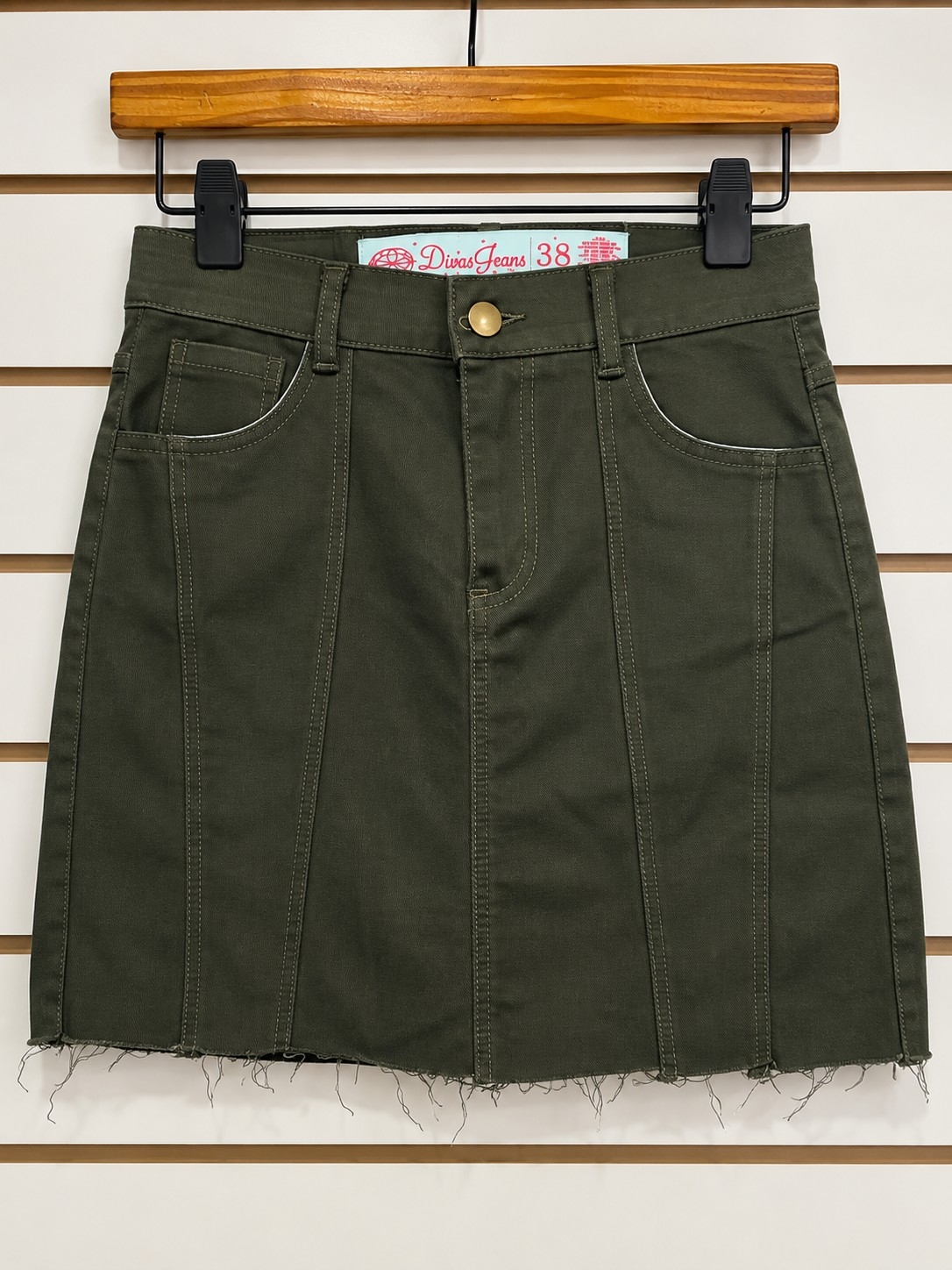 Pollera Gabardina Verde - Imagen 2