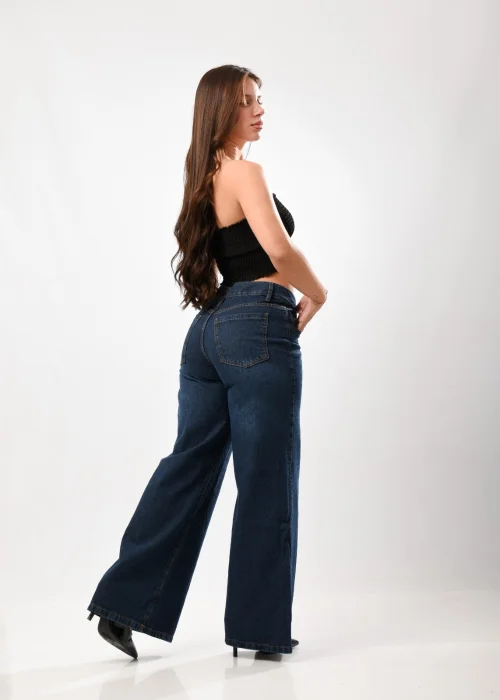 Mega Wide Leg Azul