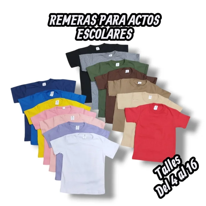 Remeras Económicas de Algodón Jersey.