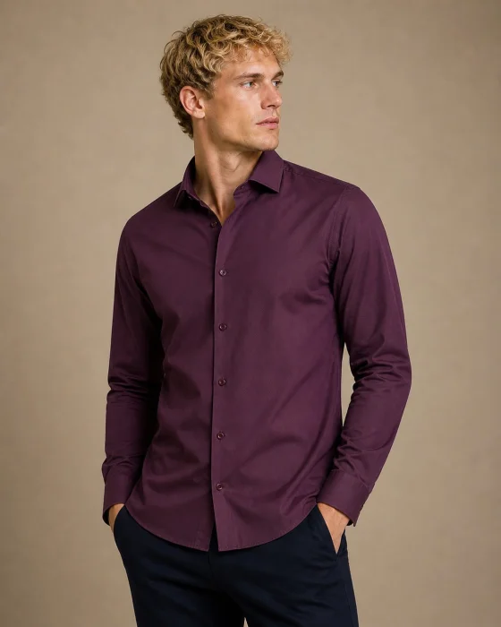Camisa Juvenil Liso Rigido