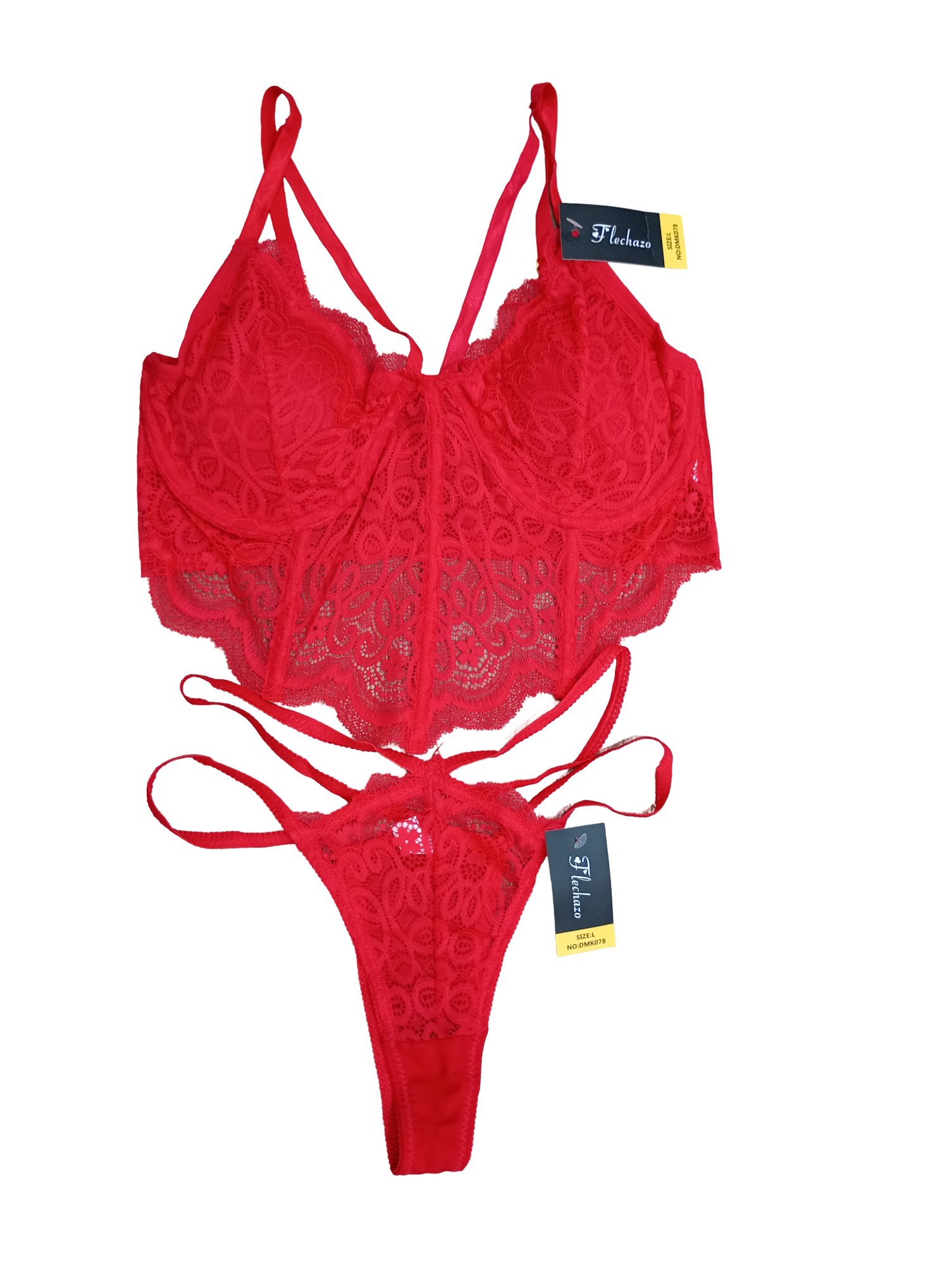 Conjunto  de  2 Pezas  Colle  y Corset  de Encaje - Imagen 2