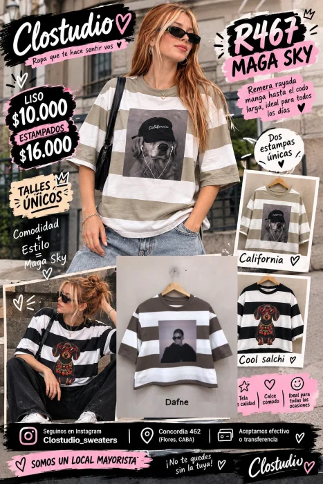 Remera Maga Sky