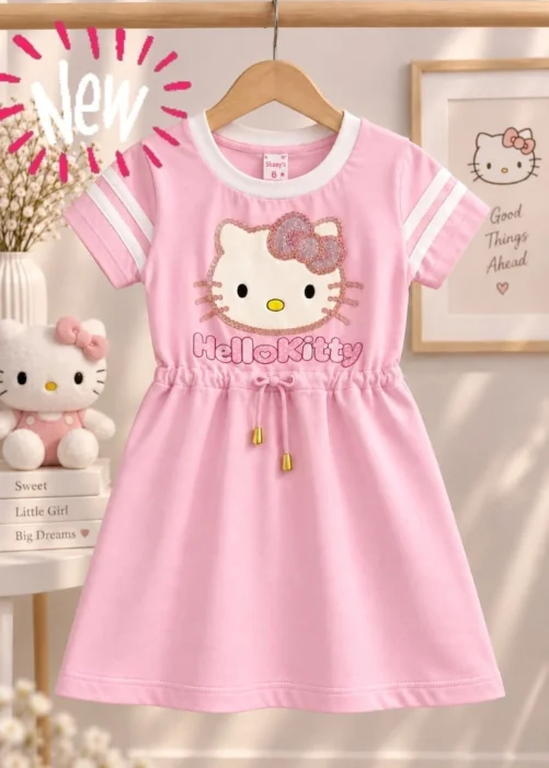Vestido de Nena Kitty Bordado