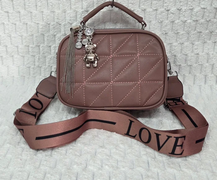 Hermoso Morral de Cuero Pu Excelente Calidad con Tira Desmontable y Regulable