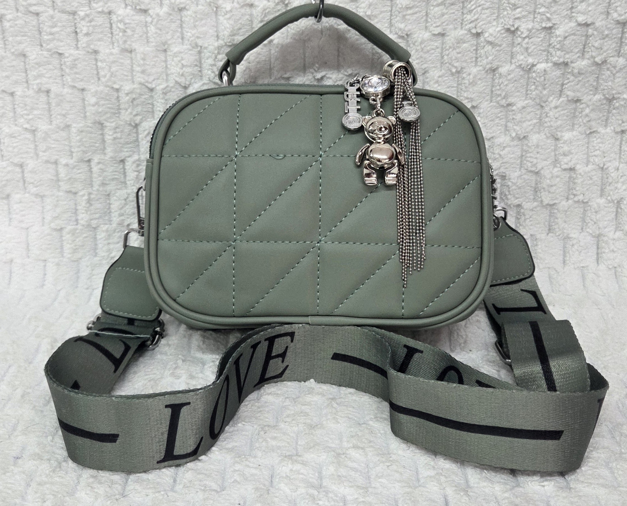 Hermoso Morral de Cuero Pu Excelente Calidad con Tira Desmontable y Regulable - Imagen 2