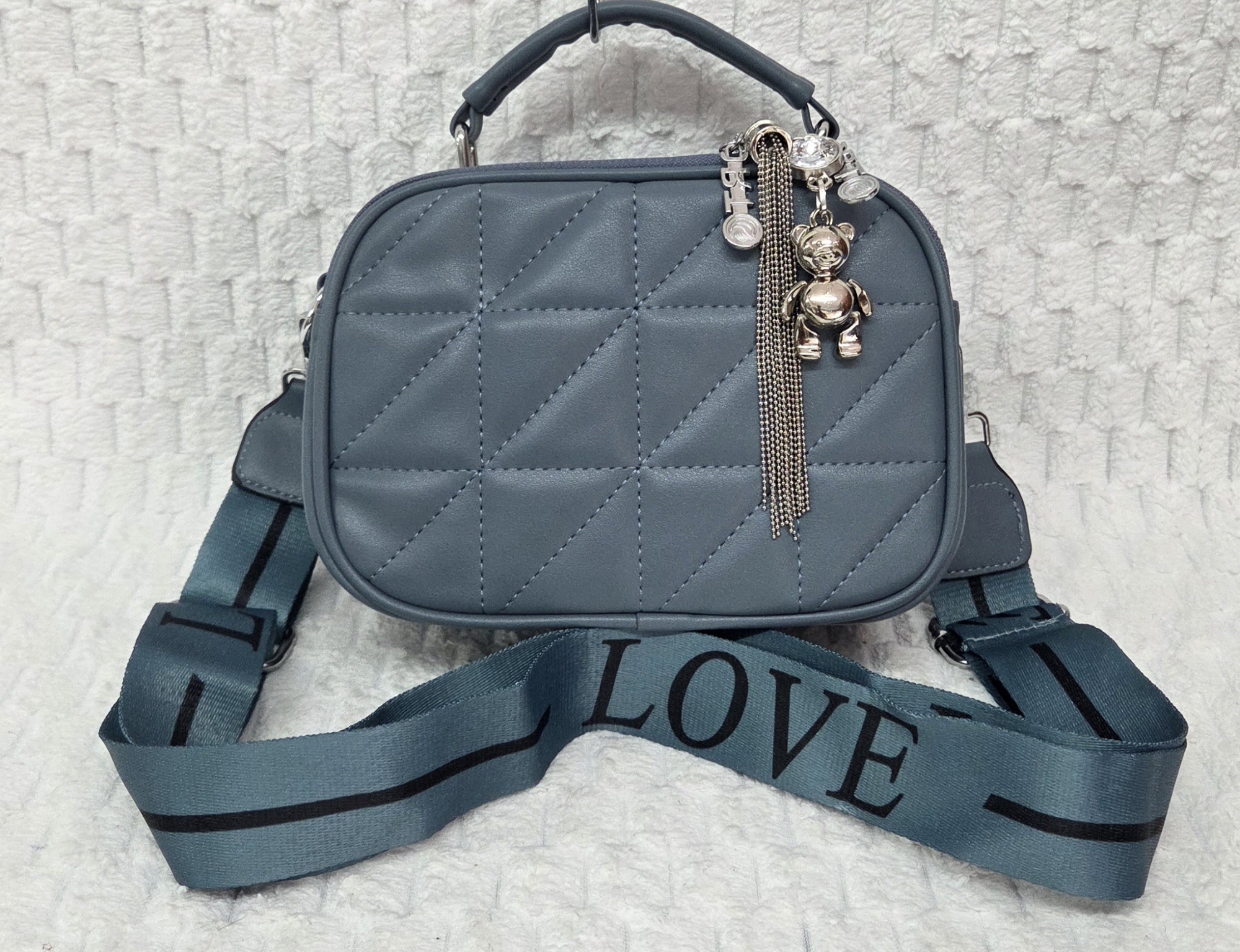Hermoso Morral de Cuero Pu Excelente Calidad con Tira Desmontable y Regulable - Imagen 3