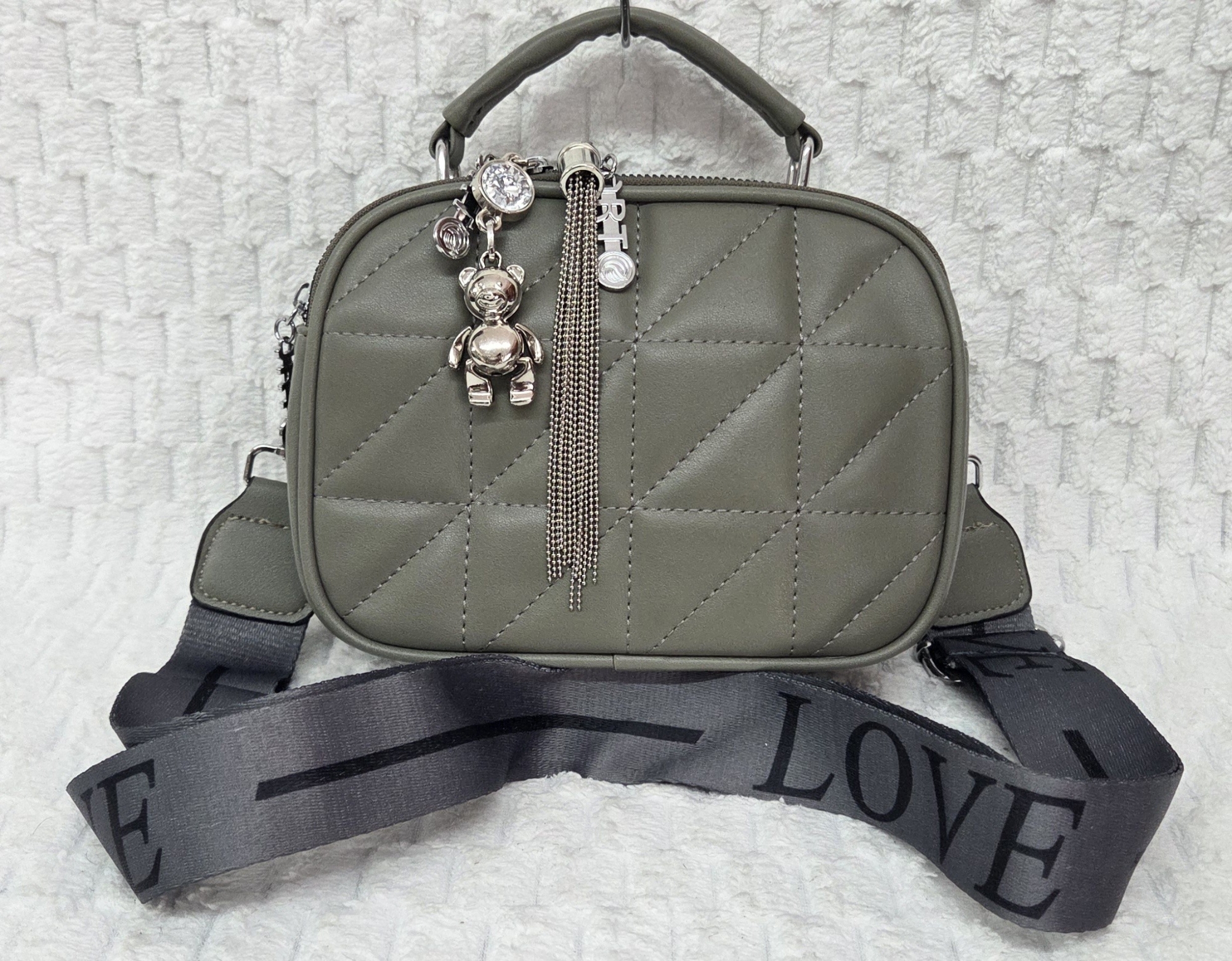 Hermoso Morral de Cuero Pu Excelente Calidad con Tira Desmontable y Regulable - Imagen 4