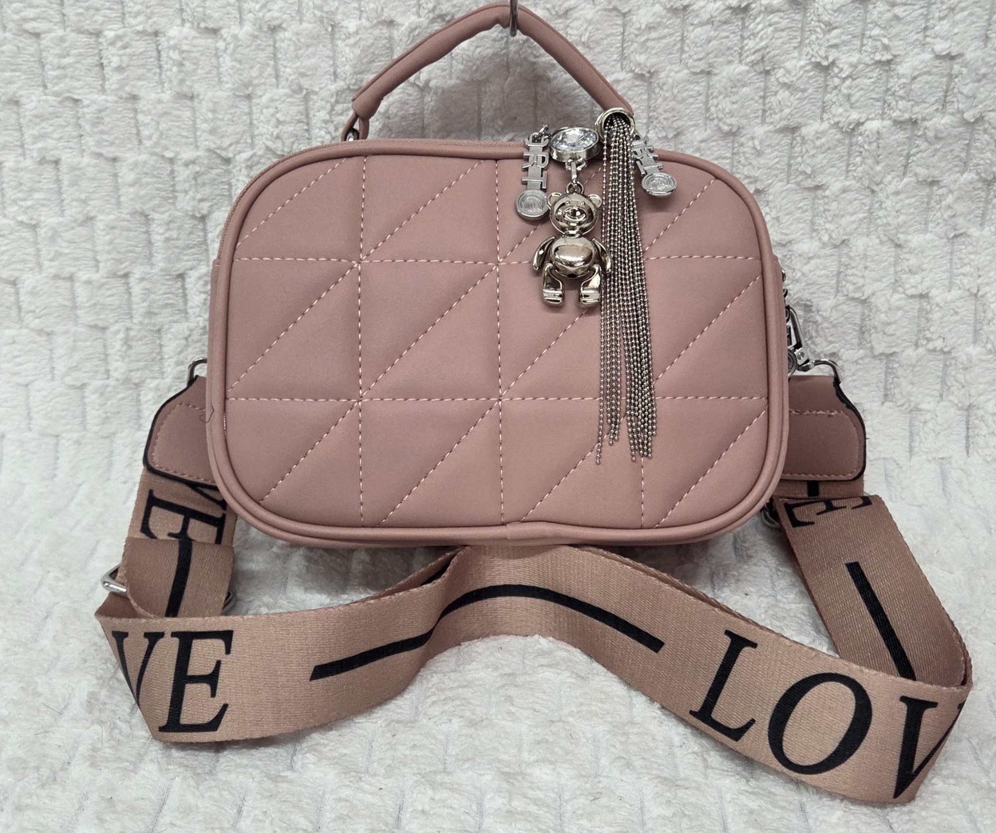 Hermoso Morral de Cuero Pu Excelente Calidad con Tira Desmontable y Regulable - Imagen 6