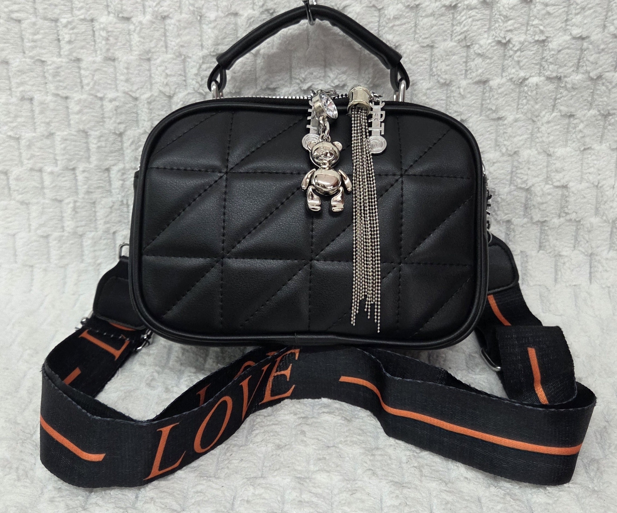 Hermoso Morral de Cuero Pu Excelente Calidad con Tira Desmontable y Regulable - Imagen 7