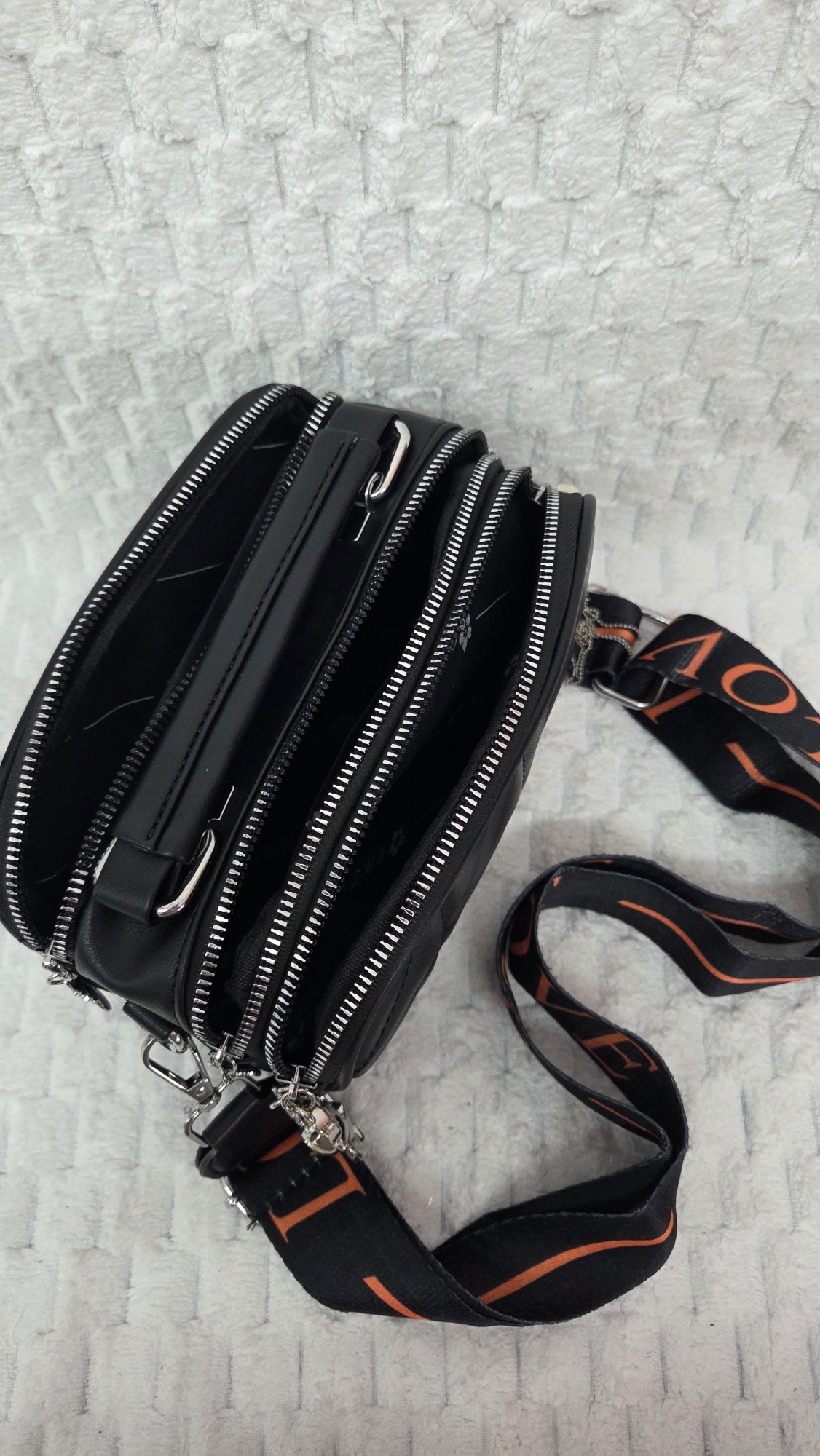 Hermoso Morral de Cuero Pu Excelente Calidad con Tira Desmontable y Regulable - Imagen 9