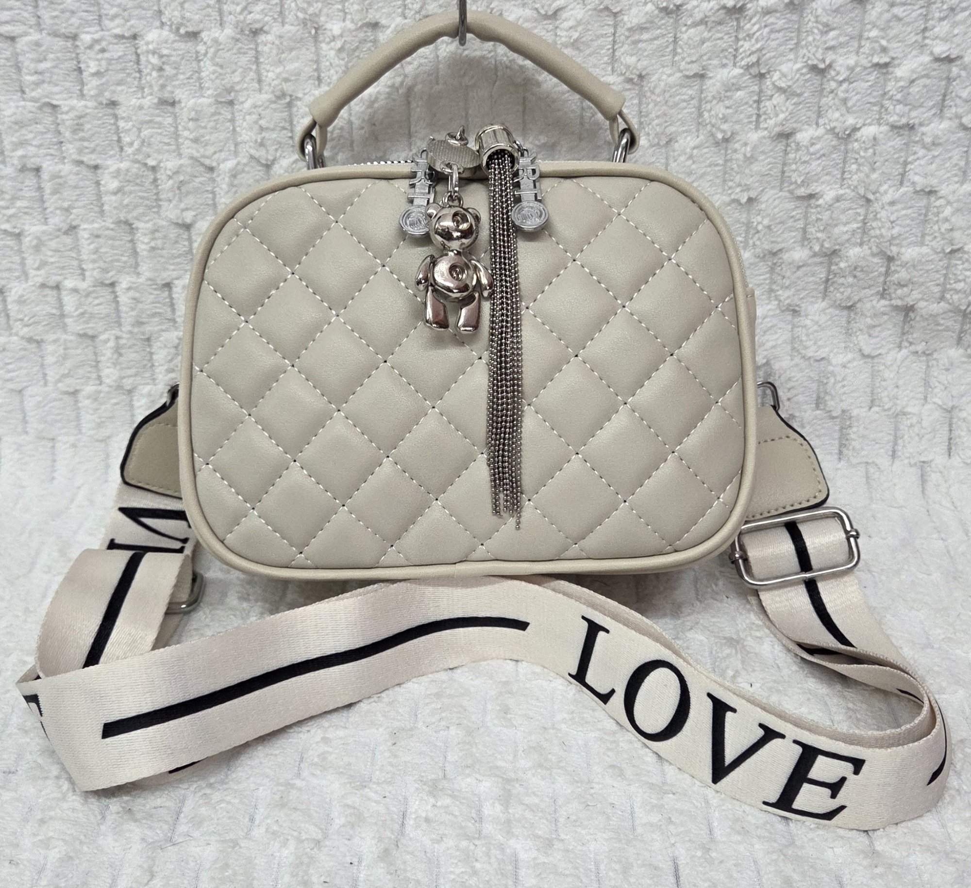 Hermoso Morral de Cuero Pu Excelente Calidad con Tira Desmontable y Regulable - Imagen 2
