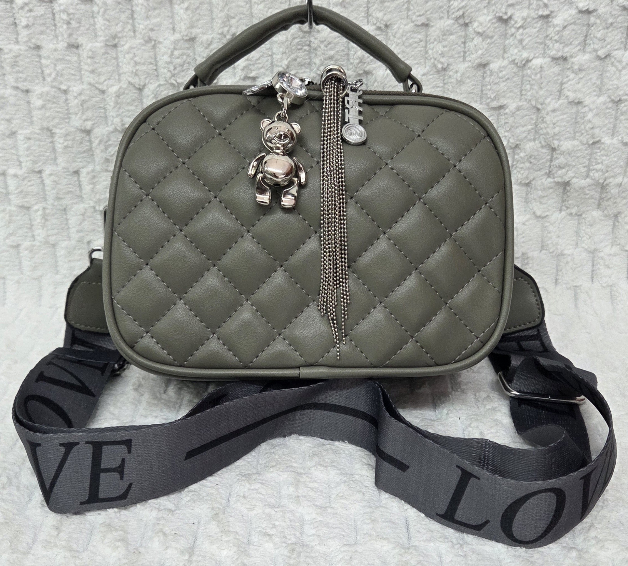 Hermoso Morral de Cuero Pu Excelente Calidad con Tira Desmontable y Regulable - Imagen 3