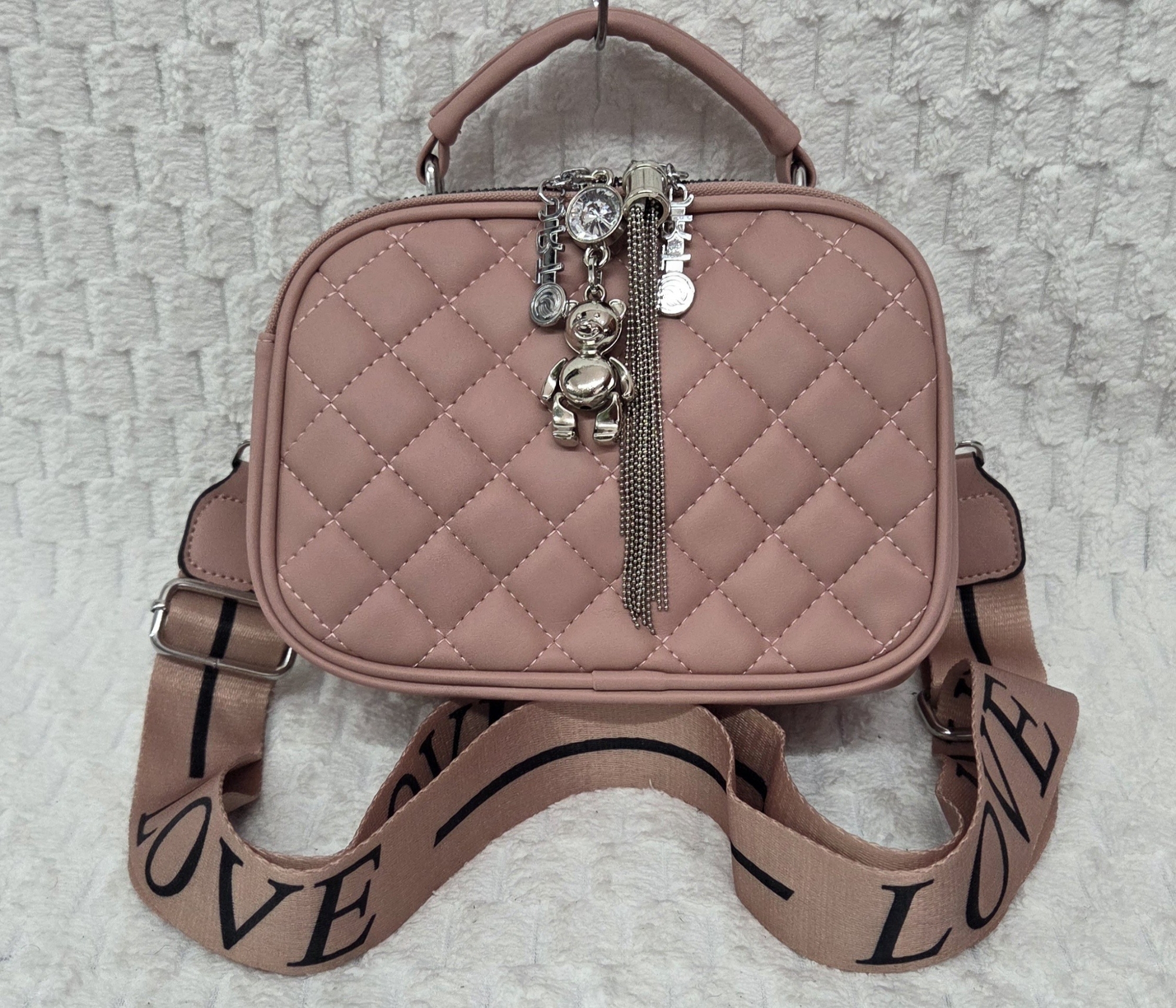 Hermoso Morral de Cuero Pu Excelente Calidad con Tira Desmontable y Regulable - Imagen 4