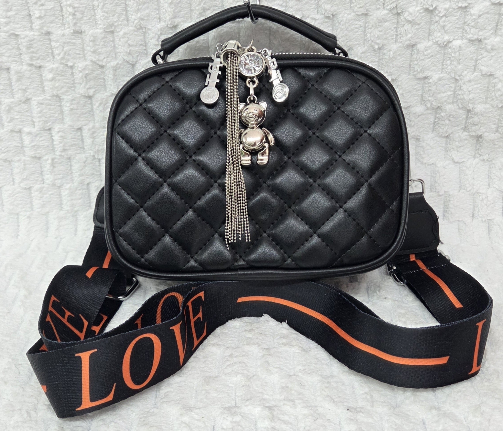 Hermoso Morral de Cuero Pu Excelente Calidad con Tira Desmontable y Regulable - Imagen 7