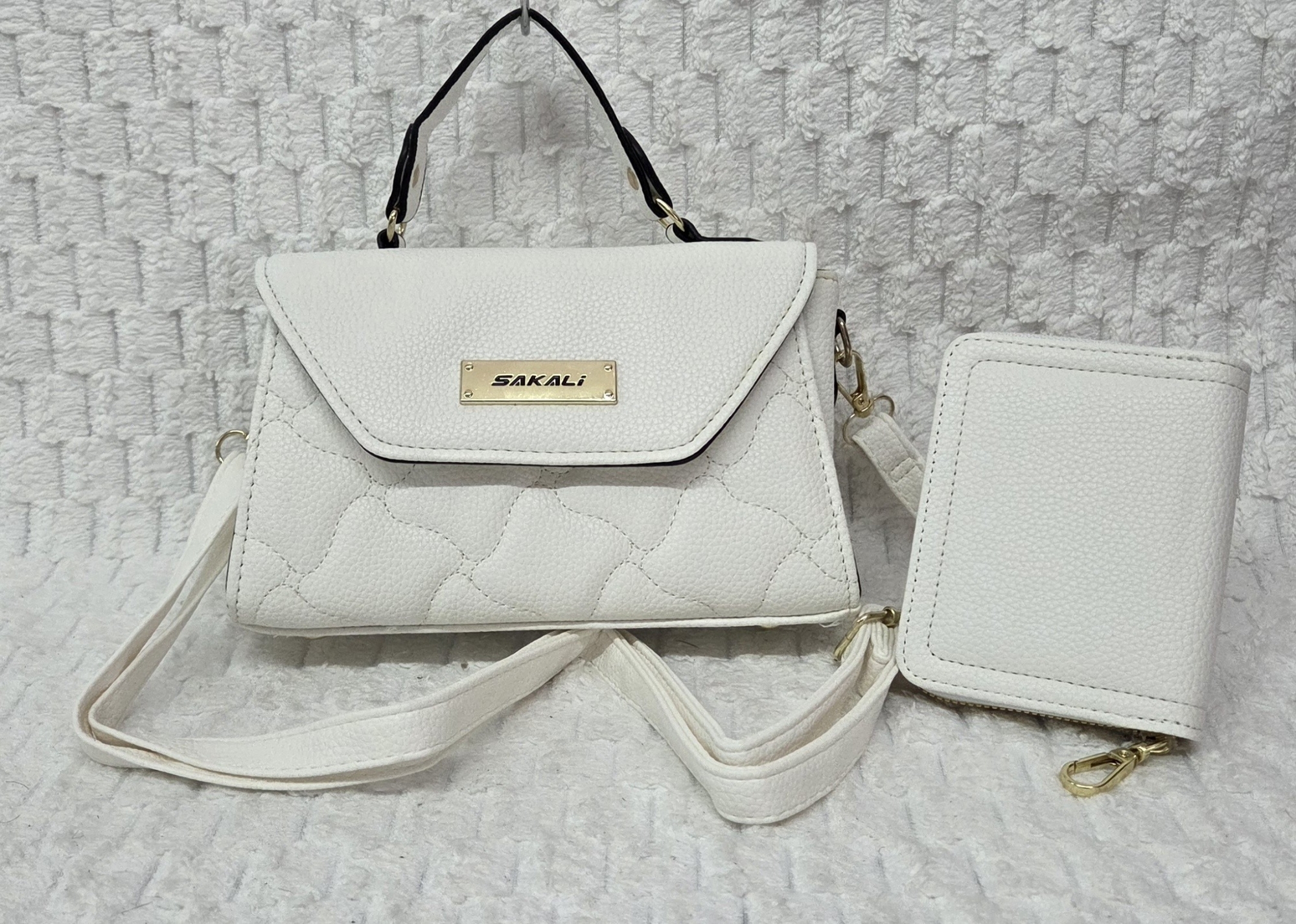 Hermoso Morral de Cuero Pu Excelente Calidad Trae Tarjetero y Tira Desmontable - Imagen 2
