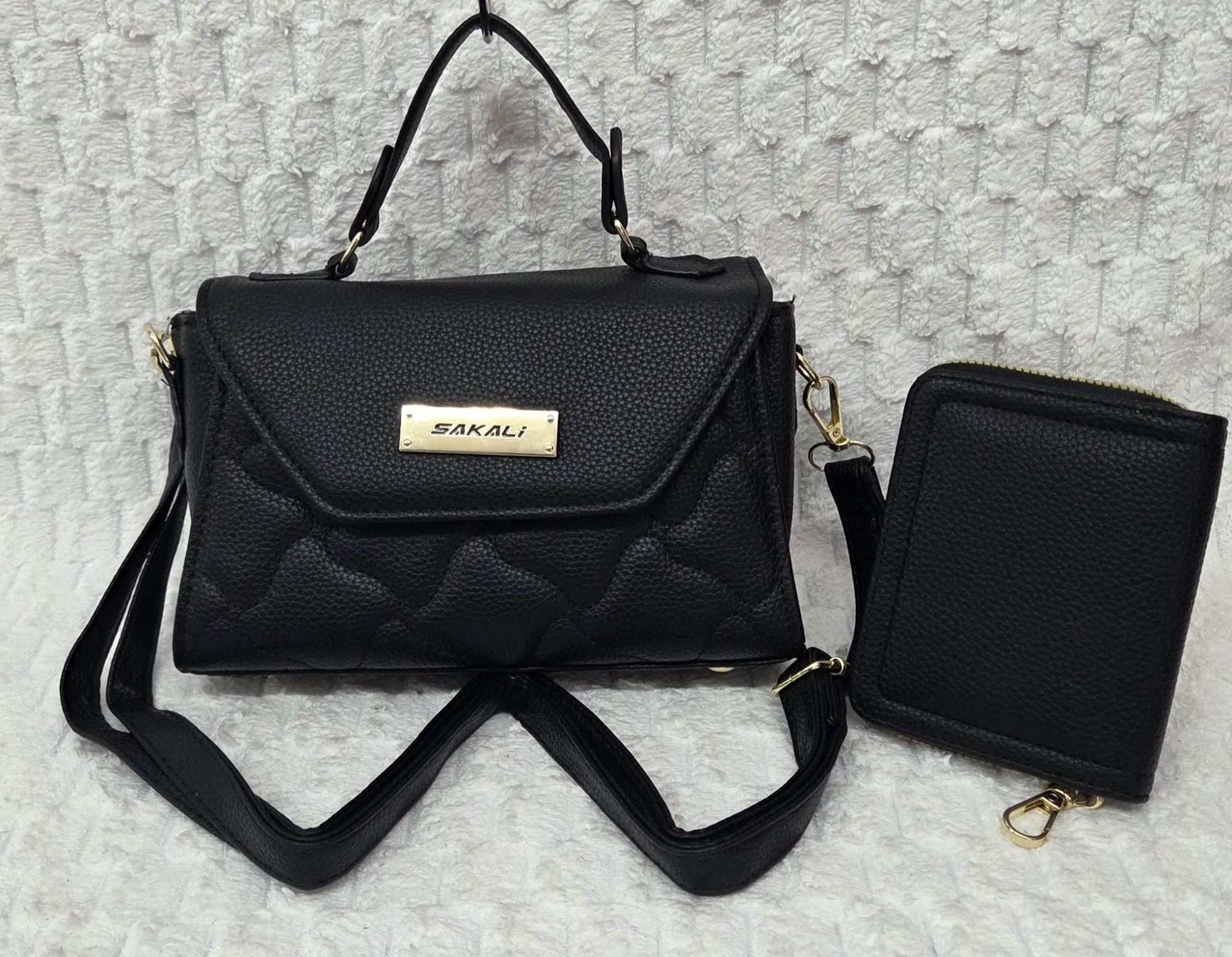 Hermoso Morral de Cuero Pu Excelente Calidad Trae Tarjetero y Tira Desmontable - Imagen 7