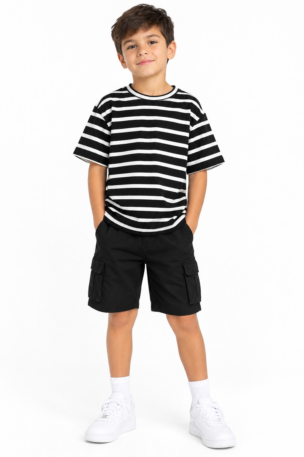 Remeras Oversize Niño Rayado 6 al 16 - Imagen 2