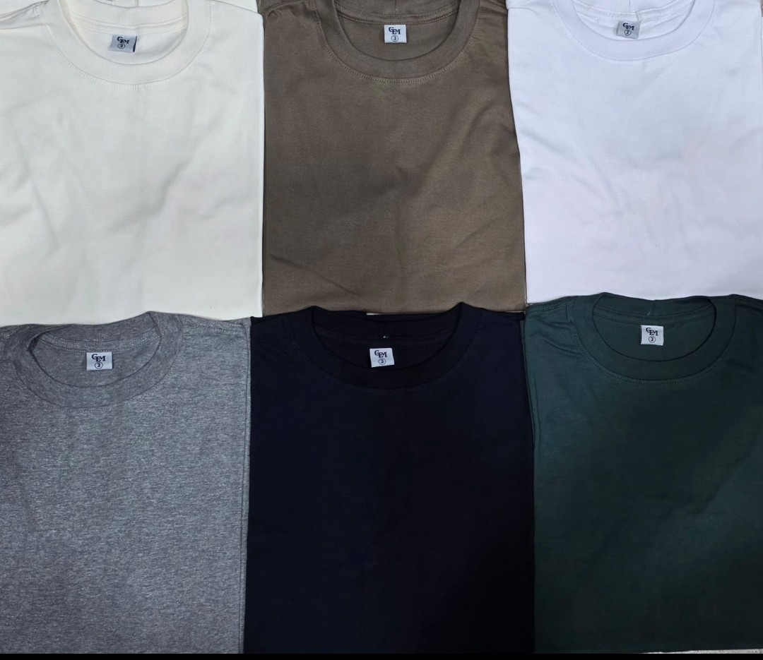 Remera Lisa, Algodón Peinado - Imagen 3