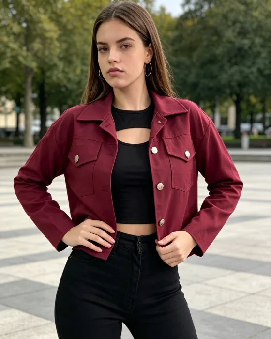 Campera Overside con Botón