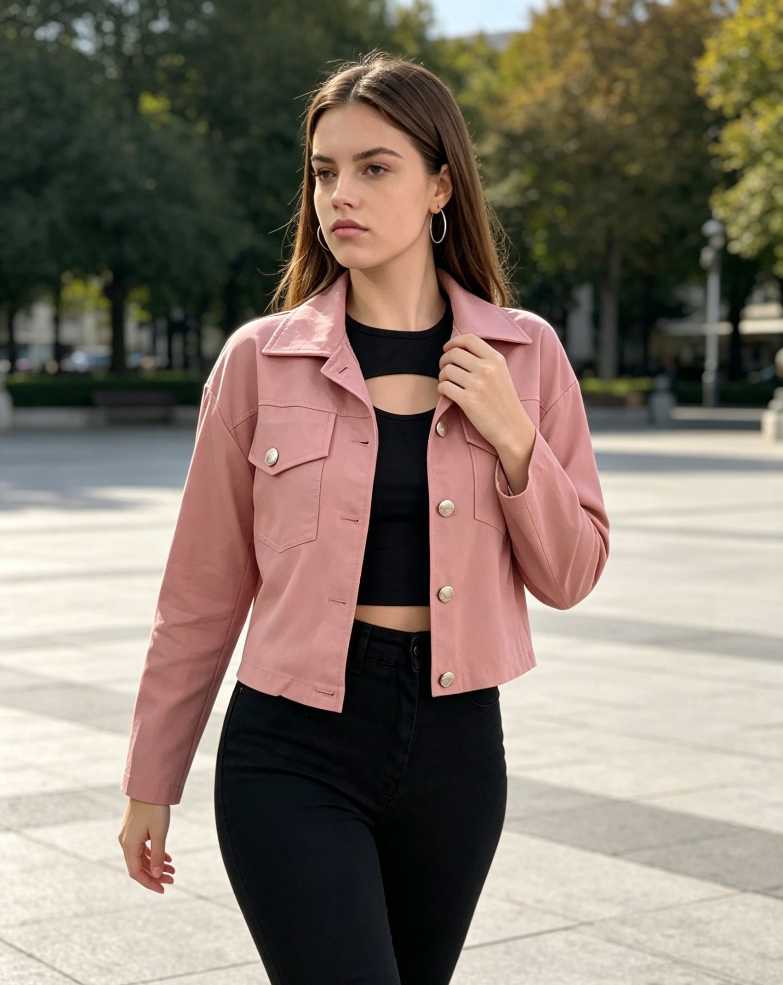 Campera Overside con Botón - Imagen 3
