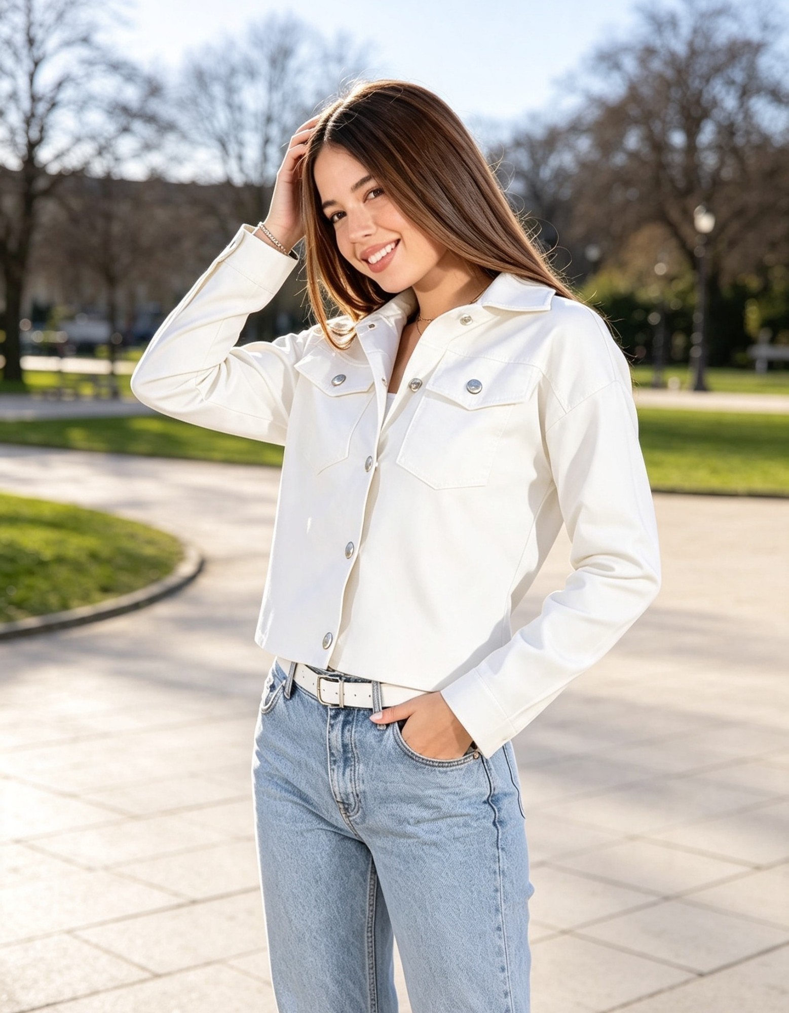Campera Overside con Botón - Imagen 4